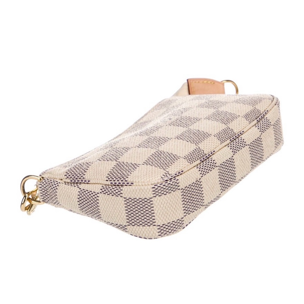 Authentic Louis Vuitton Mini Pochette Accessoires- Damier Azur - Picture 5 of 6